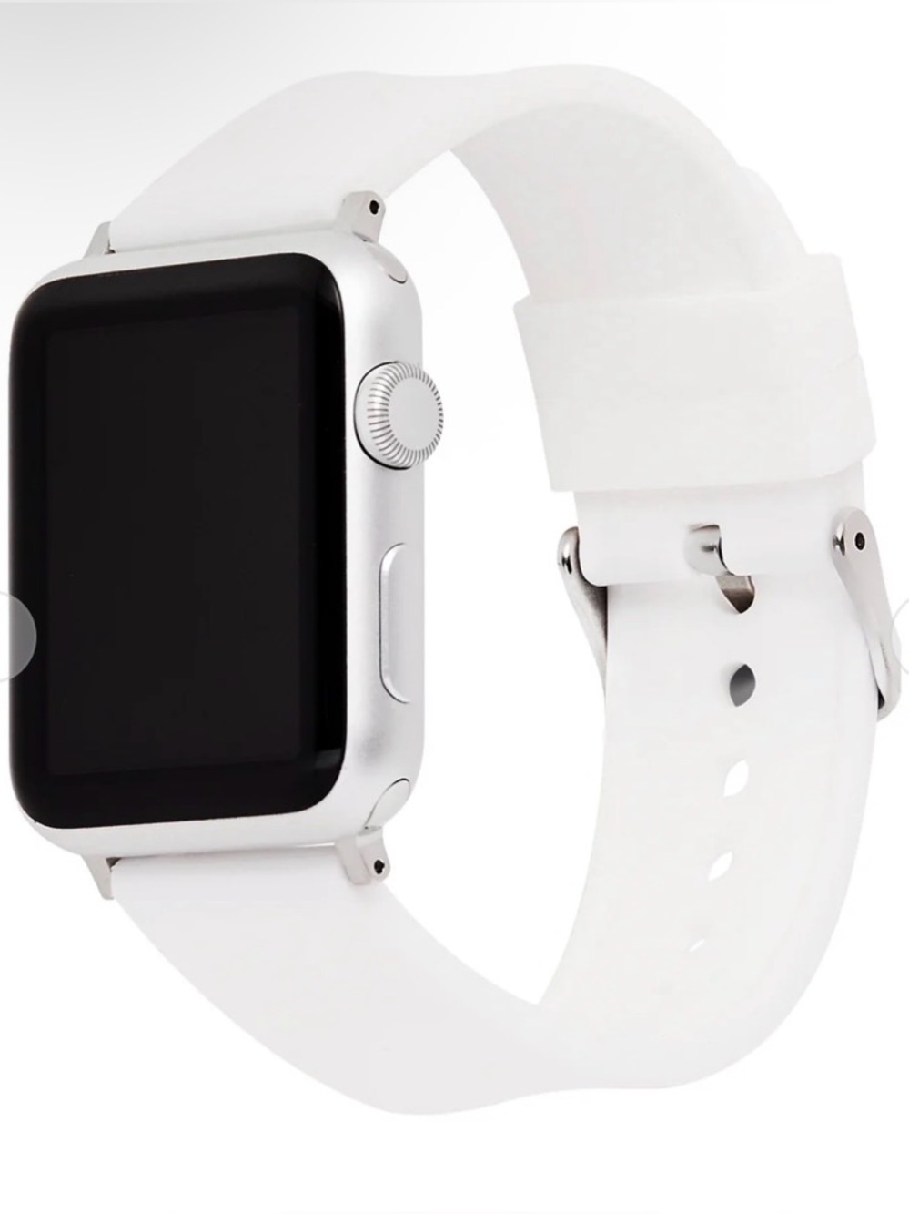 Case-Mate Universal Silicone Watch Band - white Fits all Apple Watches
